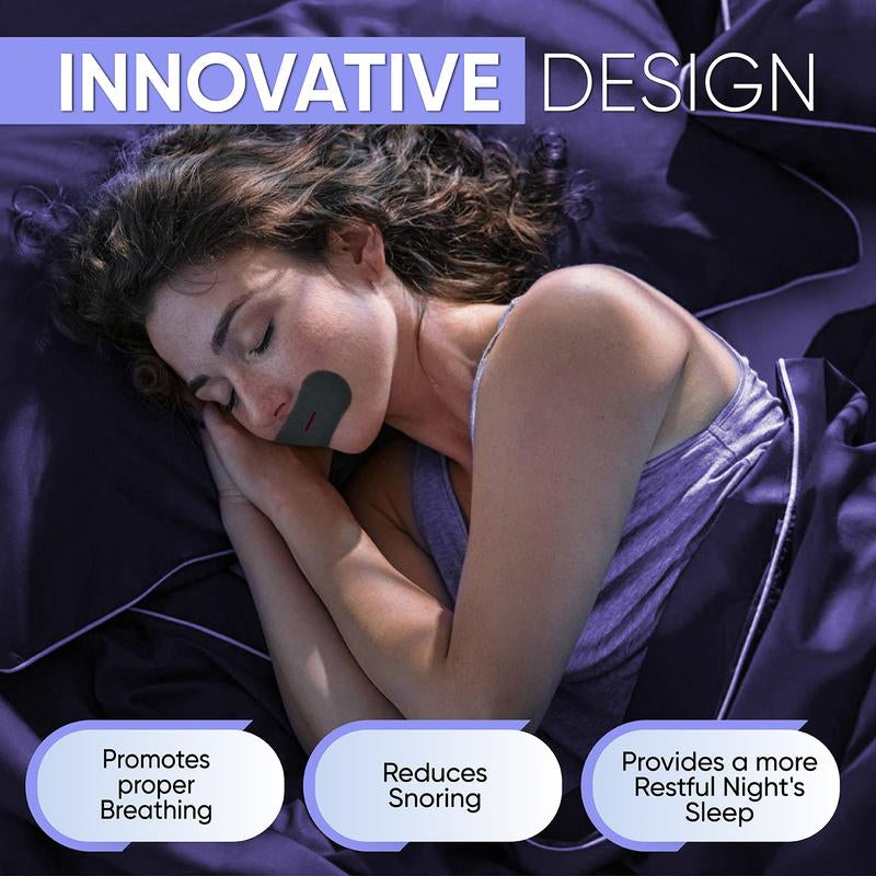 Zzsleep Tape - Pink & Black Mouth Tape Bundle (60 Strips) for Snore Prevention, Rest & Recovery, Breathable Sports Tape